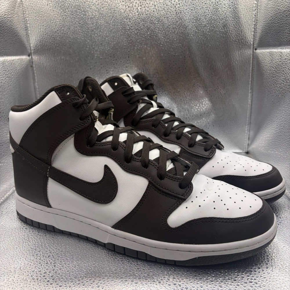 Size 11 Nike Dunk High Black White Mens Lace-Up Athletic DV0829-100 Shoes